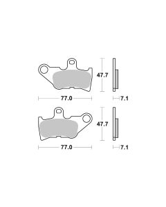 Bremsbelag Brembo Carbon-Keramik ECE-R90 Scooter - 07046