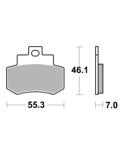 Bremsbelag Brembo Carbon-Keramik ECE-R90 Scooter - 07051