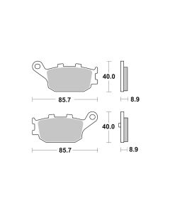 Bremsbelag Brembo Carbon-Keramik ECE-R90 Scooter - 07053