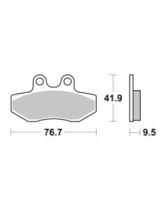 Bremsbelag Brembo Carbon-Keramik ECE-R90 Scooter - 07068