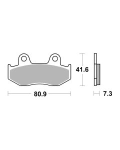 Bremsbelag Brembo Carbon-Keramik ECE-R90 Scooter - 07078