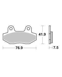 Bremsbelag Brembo Carbon-Keramik ECE-R90 Scooter - 07080