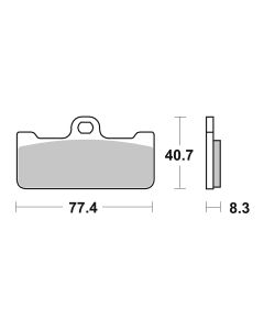 Bremsbelag Brembo Carbon-Keramik Racing - 07BB10RC