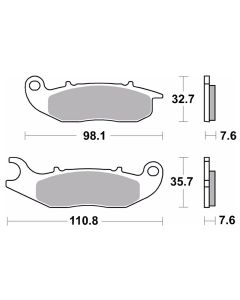 Bremsbelag Brembo Carbon-Keramik ECE-R90 Road - 07GR03CC