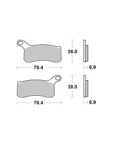 Bremsbelag Brembo Sinter Racing Off Road / Super Motard - 07GR07SX