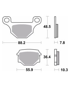 Bremsbelag Brembo Carbon-Keramik ECE-R90 Road - 07GR09CC