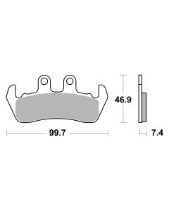 Bremsbelag Brembo Carbon-Keramik Original Equipment (OE) - 07GR1506