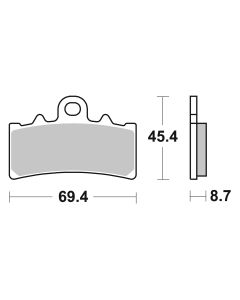 Bremsbelag Brembo Sinter ECE-R90 Racing - 07GR18SR