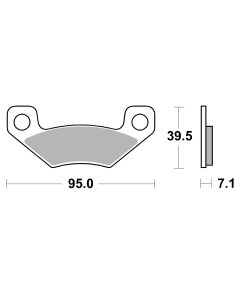 Bremsbelag Brembo Sinter ECE-R90 Off-Road - 07GR25SD