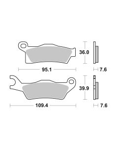 Bremsbelag Brembo Sinter ECE-R90 Off-Road - 07GR26SD