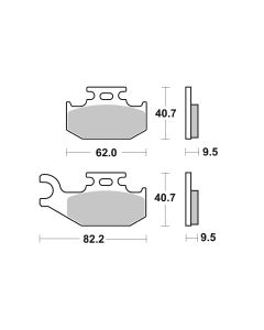 Bremsbelag Brembo Sinter ECE-R90 Off-Road - 07GR50SD