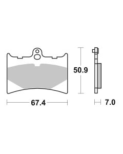 Bremsbelag Brembo Sinter ECE-R90 Racing - 07GR56SR