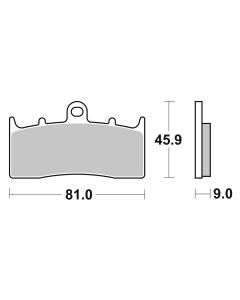 Bremsbelag Brembo Sinter ECE-R90 Racing - 07GR62SR