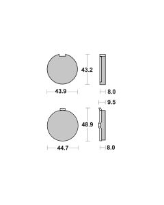 Bremsbelag Brembo Carbon-Keramik Original Equipment (OE) - 07GR6319