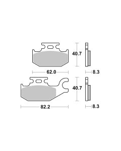 Bremsbelag Brembo Sinter ECE-R90 Off-Road - 07GR73SD