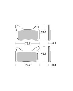 Bremsbelag Brembo Sinter ECE-R90 Road - 07GR75SA