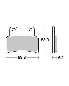 Bremsbelag Brembo Sinter ECE-R90 Racing - 07GR77SR