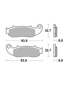 Bremsbelag Brembo Carbon-Keramik ECE-R90 Road - 07GR79CC