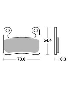 Bremsbelag Brembo Sinter ECE-R90 Racing - 07GR90SR