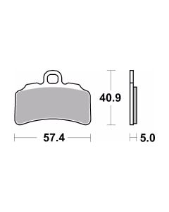 Bremsbelag Brembo Carbon-Keramik ECE-R90 Road - 07GR95CC