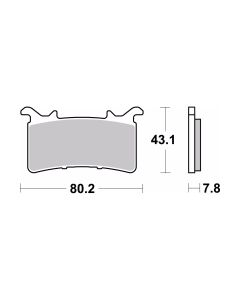 Bremsbelag Brembo Carbon-Keramik Racing - 07GR99RC