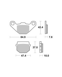 Bremsbelag Brembo Carbon-Keramik Original Equipment (OE) - 07HO1118