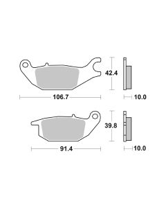 Bremsbelag Brembo Carbon-Keramik Original Equipment (OE) - 07HO4905