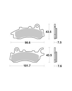 Bremsbelag Brembo Carbon-Keramik ECE-R90 Road - 07HO64CC