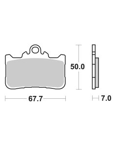 Bremsbelag Brembo Sinter ECE-R90 Road - 07HO72SA