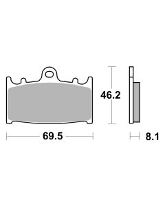 Bremsbelag Brembo Carbon-Keramik Racing - 07KA13RC