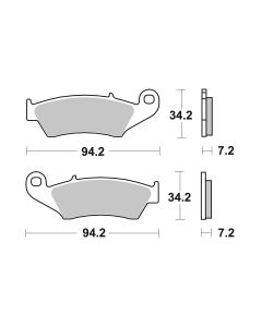 Bremsbelag Brembo Sinter Racing Off Road / Super Motard - 07KA17SX