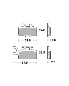 Bremsbelag Brembo Sinter ECE-R90 Off-Road - 07KA27SD