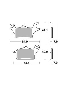 Bremsbelag Brembo Carbon-Keramik ECE-R90 Road - 07KA30CC