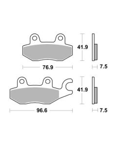 Bremsbelag Brembo Carbon-Keramik Racing - 07KA31RC