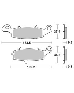 Bremsbelag Brembo Carbon-Keramik ECE-R90 Road - 07SU16CC