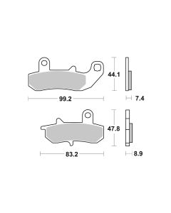 Bremsbelag Brembo Carbon-Keramik Original Equipment (OE) - 07SU1718