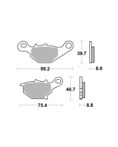 Bremsbelag Brembo Sinter ECE-R90 Off-Road - 07SU31SD