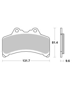 Bremsbelag Brembo Carbon-Keramik Original Equipment (OE) - 07YA3108