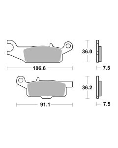 Bremsbelag Brembo Sinter ECE-R90 Off-Road - 07YA48SD