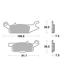 Bremsbelag Brembo Sinter ECE-R90 Off-Road - 07YA49SD