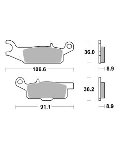 Bremsbelag Brembo Sinter ECE-R90 Off-Road - 07YA50SD