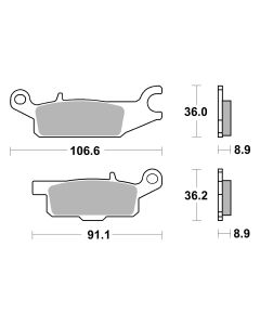 Bremsbelag Brembo Sinter ECE-R90 Off-Road - 07YA51SD