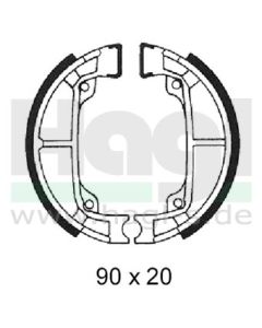 Bremsbacken - 90 x 20 - 100 15 945