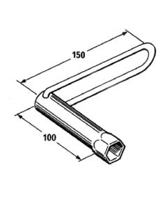 Kerzenschlüssel Buzzetti - für 21 mm Innensechskant - SKA 158