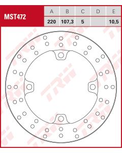 Bremsscheibe TRW-Lucas Ø 220 - MST 472