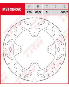 Bremsscheibe Lucas Racing Ø 220 - MST 499RAC